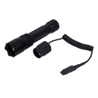 ANS Tactical LED 400 Lumens Flashlight with Remote Pressure Switch Black