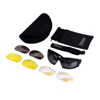 Outdoor Sports Daisy X7 Tactical Eye Protection Sunglasses Military Goggles Polarized 4 Pair Lenses UV400