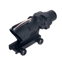Tactical Hunting Rifle Scope Optic Fiber 4X32 Red BDC reticle