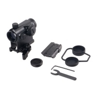 Tactical 1X24 Red Green Dot Sight with QD High Mount Low Mount and Sunshade