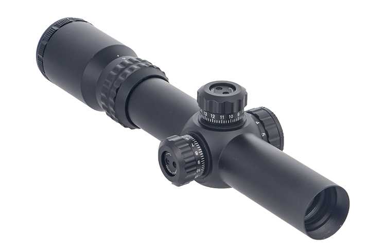 1-4X24 Riflescope Red Green Mil-Dot Reticle