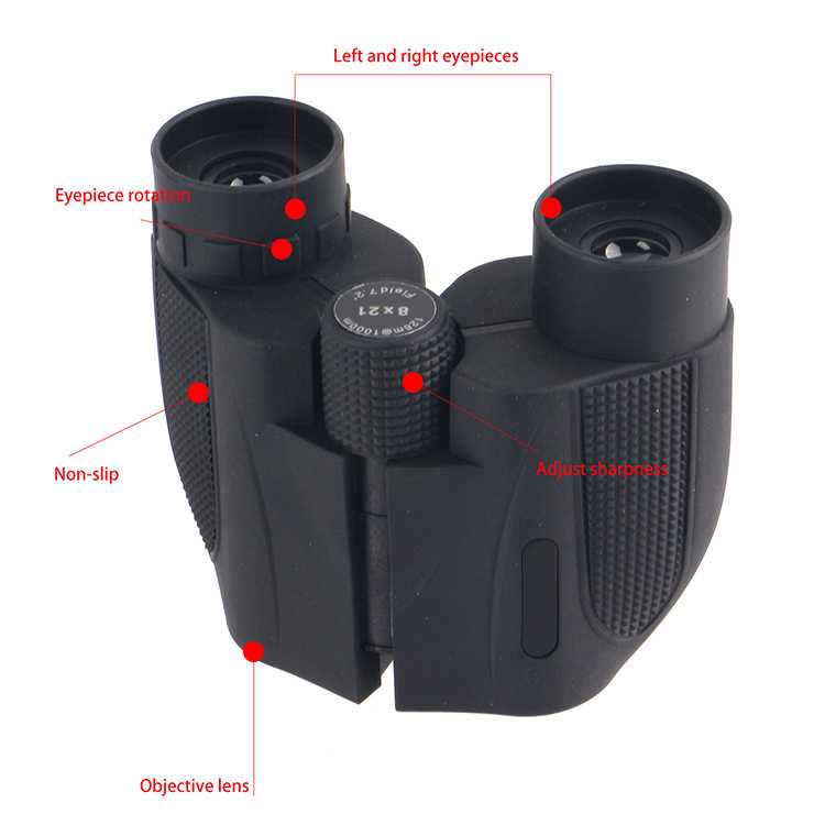 8x21 Compact Pocket Binoculars