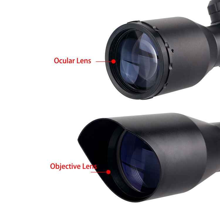 4X32 Compact Rifle Scope with Integral Sunshade