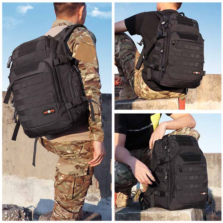 45L MOLLE Military Tactical Padded Backpack Waterproof Shockproof