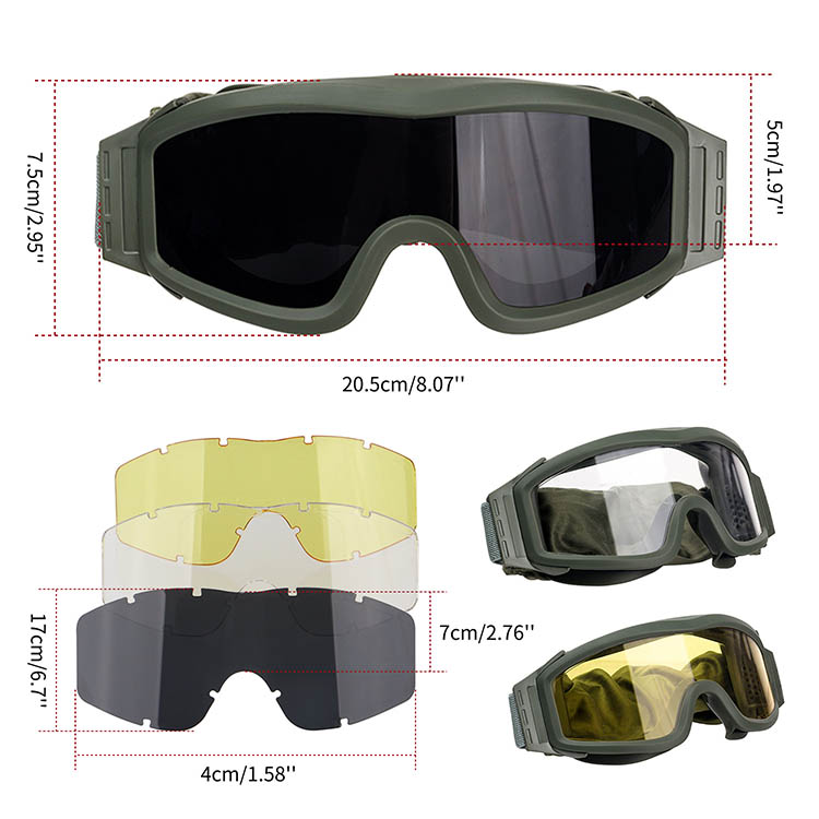 Best Shooting Glasses Military Airsoft Tactical Goggles 