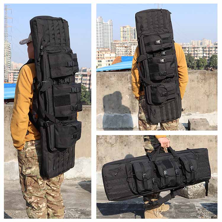 Tactical Double Rifle Case Padded Molle Long Gun Bag 36 Inch