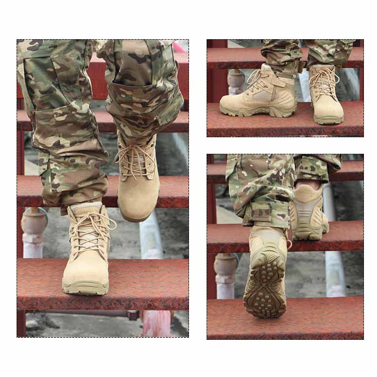 Tactical Army Combat Boots Winter Waterproof Military Boots DE