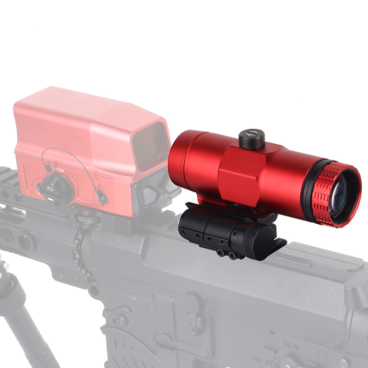 Best Rated 3x Red Magnifier with Flip Mount