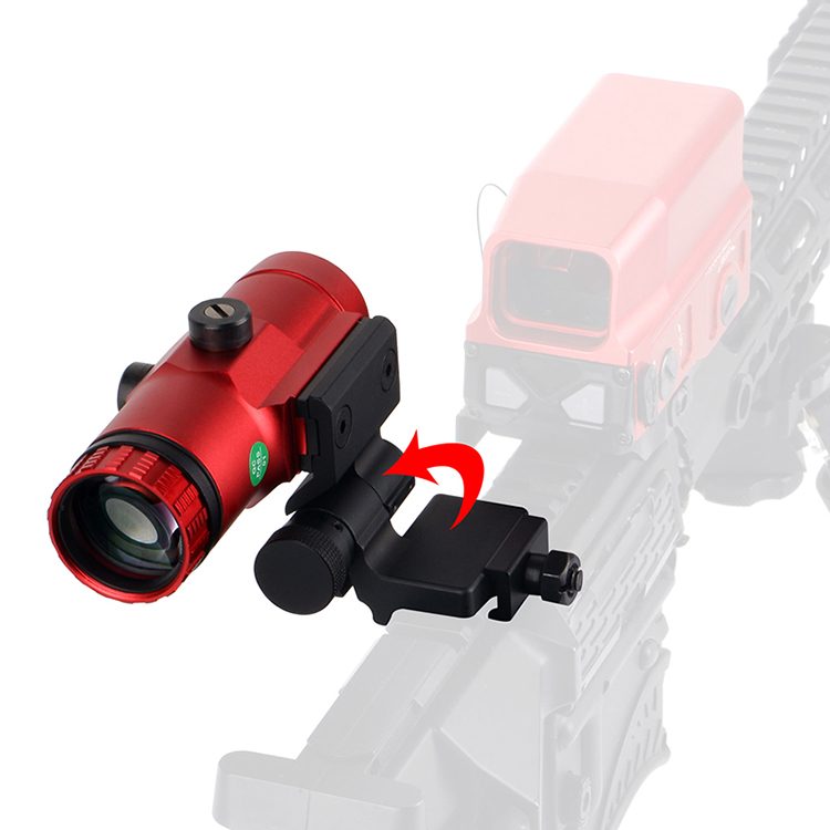 3x Red Magnifier with Switch To Side QD Mount