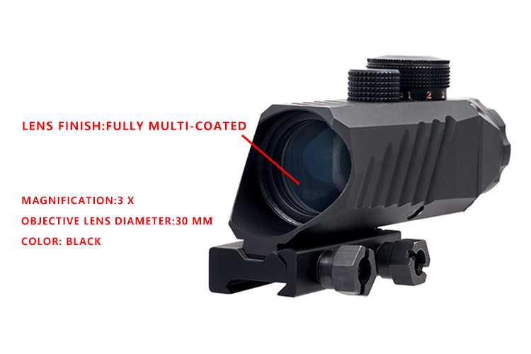 3x 30 Prism Combat Sight with Red Green Illuminated Circle Dot Reticle 3x 30 Prism Combat Sight with Red Green Illuminated Circle Dot Reticle