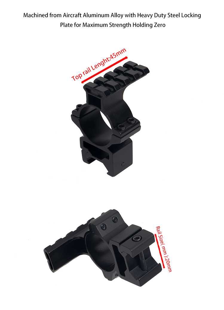 1" 30 mm with Accessory Rail Tops 1" 30 mm with Accessory Rail Tops