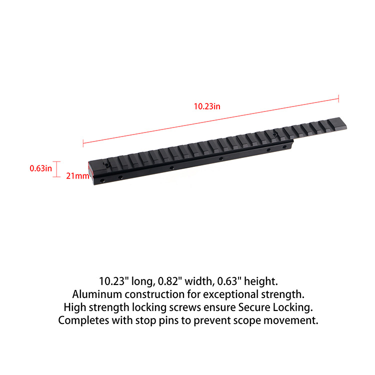 24 Slots 11mm Dovetail to 20mm Picatinny Mount Adapter 24 Slots 11mm Dovetail to 20mm Picatinny Mount Adapter