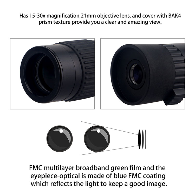 Best Quality Pocket 15-30x21 Monocular Best Quality Pocket 15-30x21 Monocular