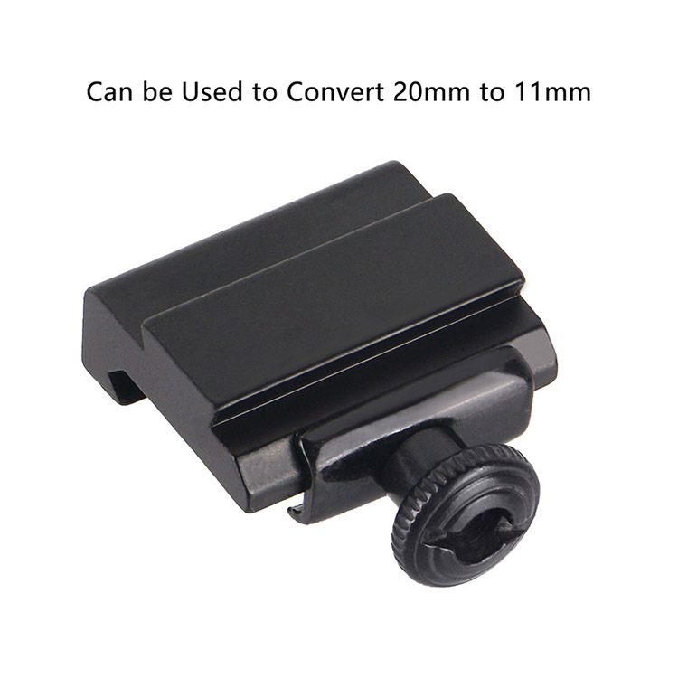 20mm Weaver to 11mm Dovetail Rail Adapter Scope Mount 20mm Weaver to 11mm Dovetail Rail Adapter Scope Mount