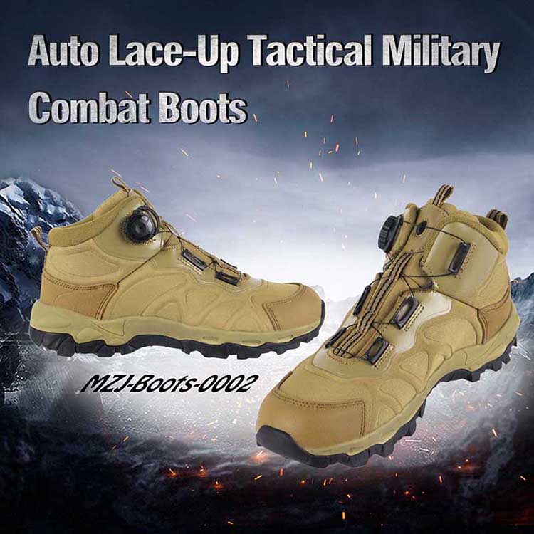 Auto Lace-Up Tactical Military Combat Army Leather Boots for Trekking Climbing Hiking Hunting Auto Lace-Up Tactical Military Combat Army Leather Boots for Trekking Climbing Hiking Hunting