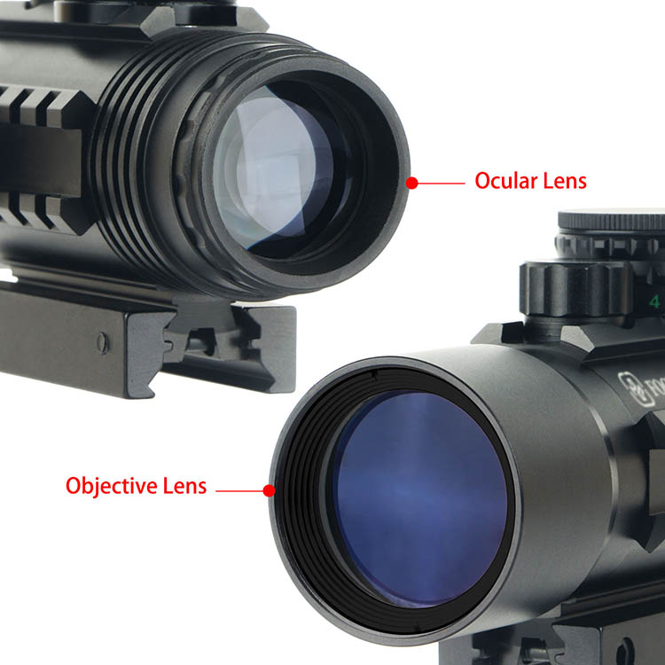 Top Quality 4x33 Tri Rail Illuminated Rifle Scope Top Quality 4x33 Tri Rail Illuminated Rifle Scope
