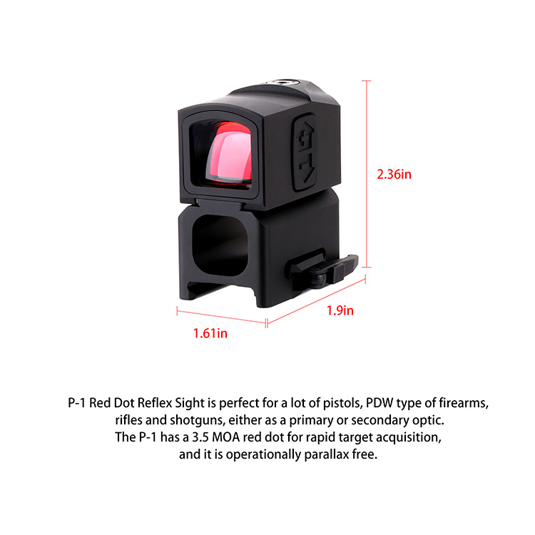 ACRO P-1 Red Dot Reflex Sight with QD 39 mm Mount ACRO P-1 Red Dot Reflex Sight with QD 39 mm Mount