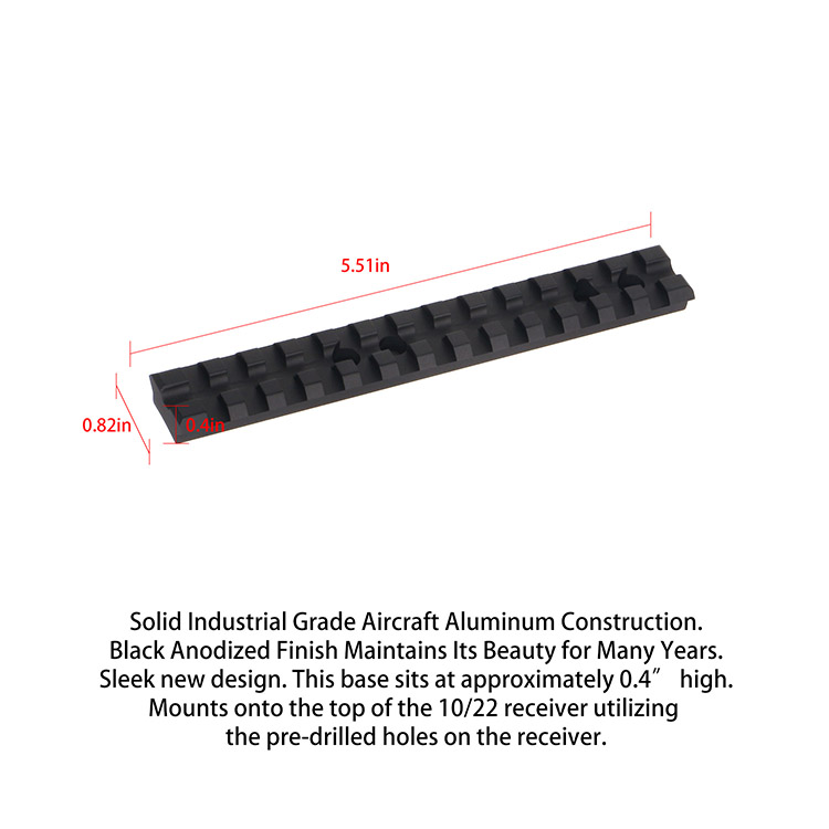 Mossberg 500/590 Series Picatinny/Weaver Rail 13 Slots Shotgun Mount Mossberg 500/590 Series Picatinny/Weaver Rail 13 Slots Shotgun Mount
