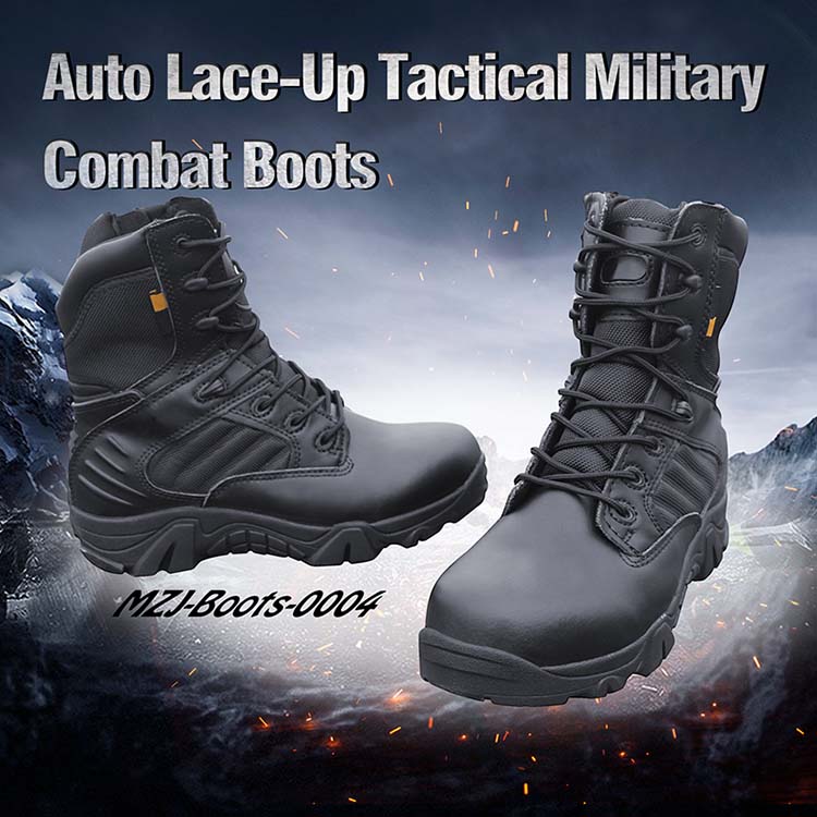 Tactical Boots Zip Leather Military Combat Boots Tactical Boots Zip Leather Military Combat Boots