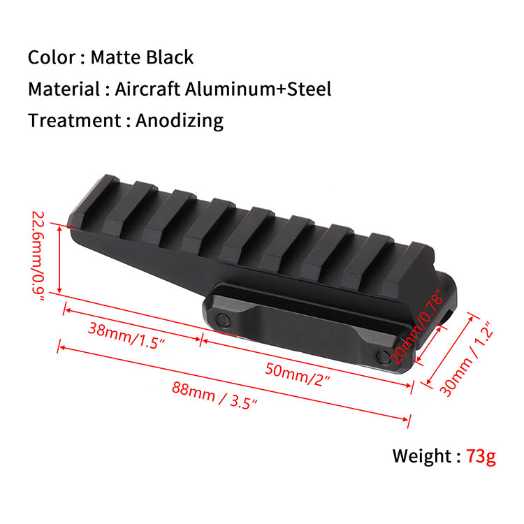 Best Rated Tactical Fast Optic Riser Mount Best Rated Tactical Fast Optic Riser Mount