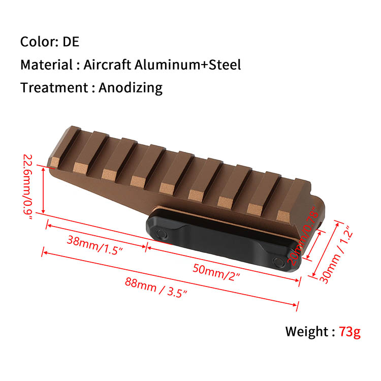Tactical FAST Riser and FAST Micro Mount DE Tactical FAST Riser and FAST Micro Mount DE