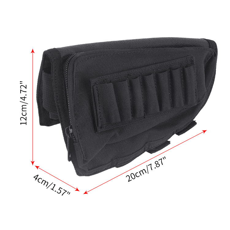 Tactical Rifle Cheek Rest Ammo Pouch Bullets Bag Butt Stock Tactical Rifle Cheek Rest Ammo Pouch Bullets Bag Butt Stock