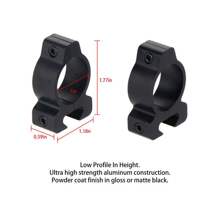 1" Fixed Dovetail Scope Rings 1" Fixed Dovetail Scope Rings