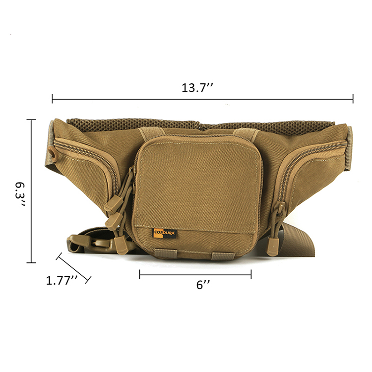 Tactical Military Water Bag Shoulder Bag Molle Camping Hiking Waterproof Waist Pack Khaki Tactical Military Water Bag Shoulder Bag Molle Camping Hiking Waterproof Waist Pack Khaki