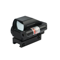 Tactical Holographic Red Green Reflex Sight 4 Reticles with Red Laser