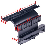 AK-47 Double Rail Side Mount with QD Lever