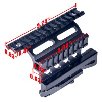 AK Double Side Rail Optics Scope Mount with QD Lever