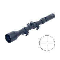 Tactical 3-7X28 Rifle Scope with Duplex Reticle with 11mm Rail Mont Rings