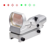 4 Reticles Red Green Dot Sight Silver