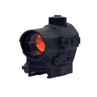 D10 Red Dot Sight 1.5 MOA Manual Key Switch with 20mm Riser Mount Black