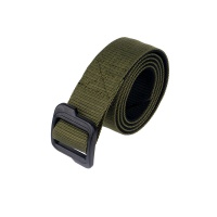 Military Nylon Belt Elastic with Plastic Buckle Green