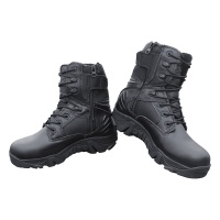 Tactical Boots Zip Leather Military Combat Boots