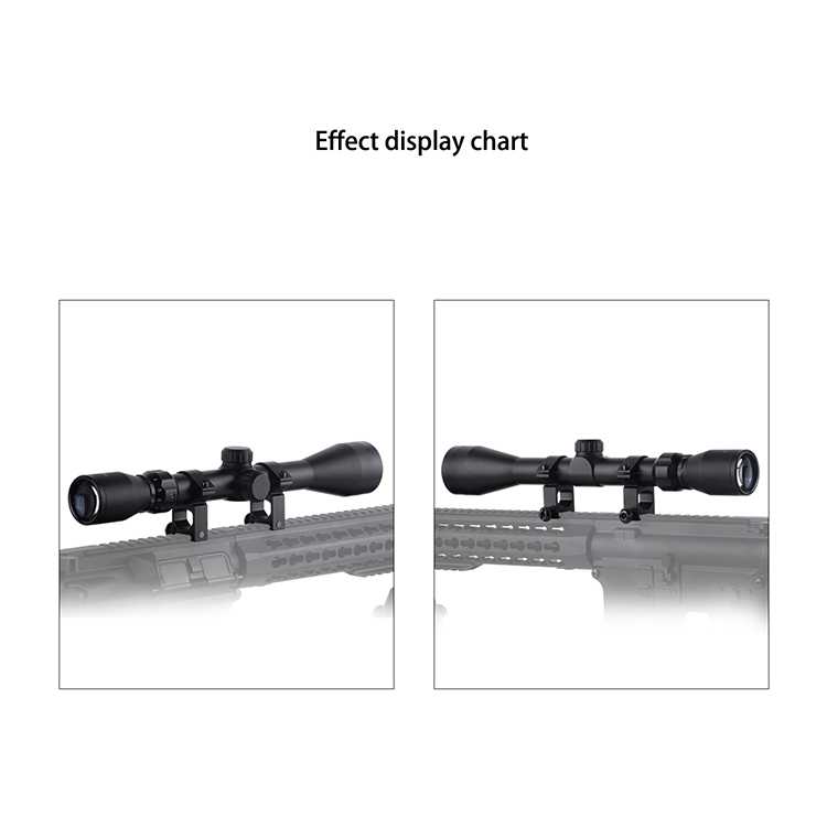 3-9X40 Rangefinder Riflescope with High Profile Picatinny Rings