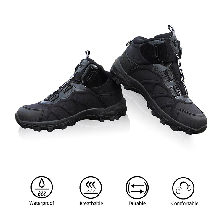Tactical Military Combat Boots Auto Lace-Up Waterproof