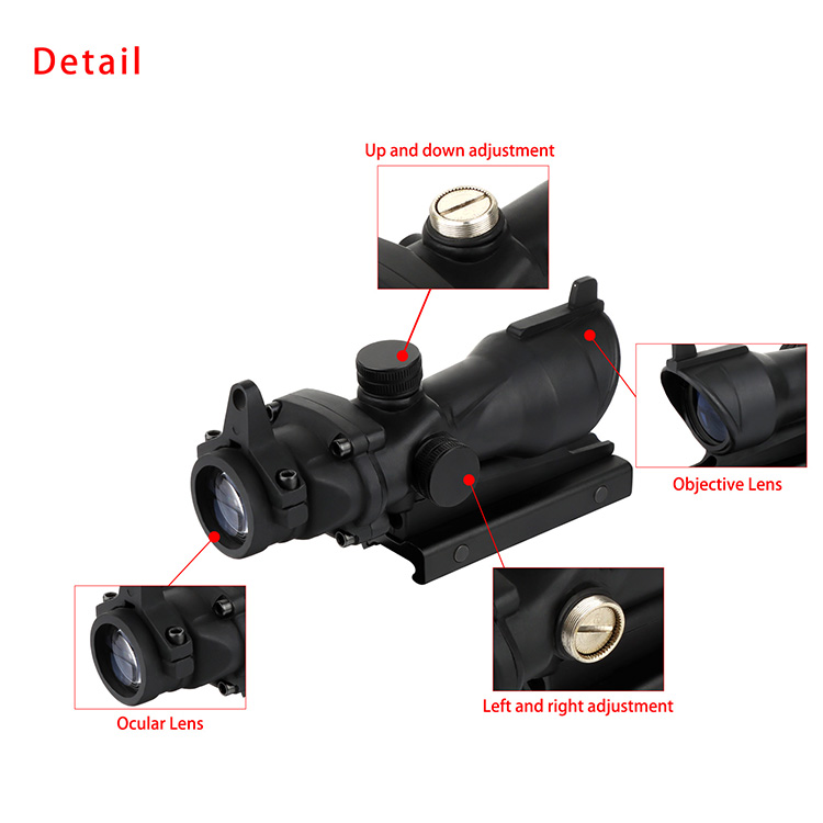 Tactical 4X 32 Compact Combat Rifle Scope