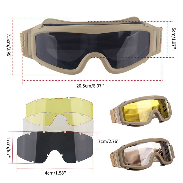 Best Rated Tactical Airsoft Military Motorcycle Goggles