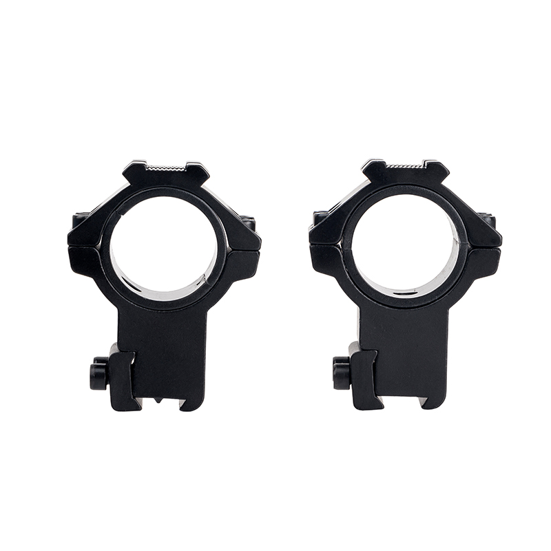 1" 30mm High Profile Picatinny Scope Rings with Interchangeable Rail Caps